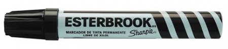 MARCADOR PERMANENTE ESTERBROOK NEGRO. 14 PZAS MARCADOR BASE ACEITE. 