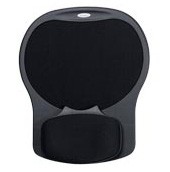 Alfombrilla para Ratón (Mouse) con Soporte Para Muñeca con Fácil Deslizamiento - Negro